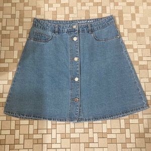Noisy May Button Jean Skirt